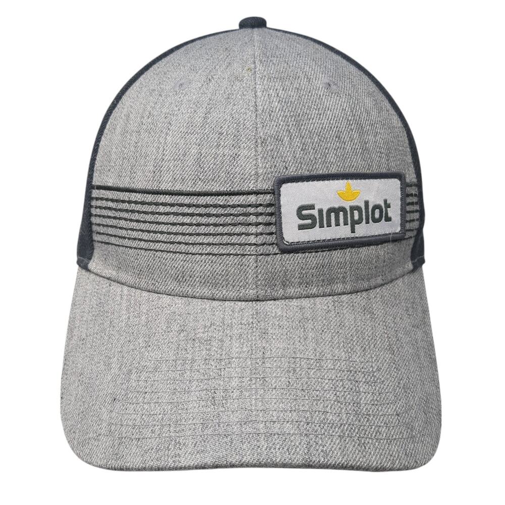 Simplot Strapback Baseball Cap Gray One Size Adju… - image 1